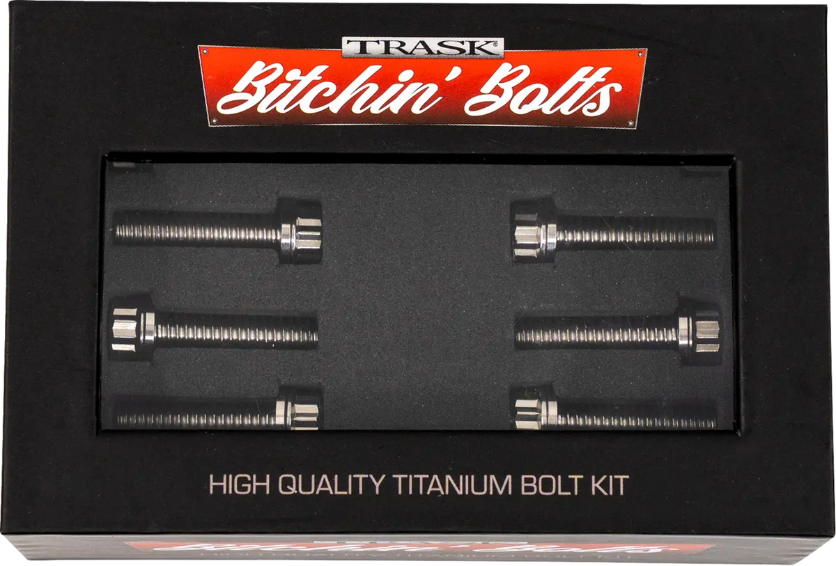 Trask Titanium M8 12-Point Lifter Block Bolts for M8 2017-2026
