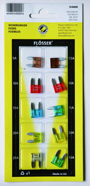 Flosser Mini Plug-in Fuses - 10 Pack