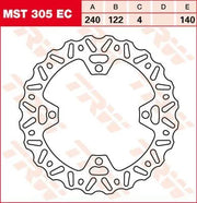 Tarcza Hamulcowa Trw Ec Cross Design - Tył
