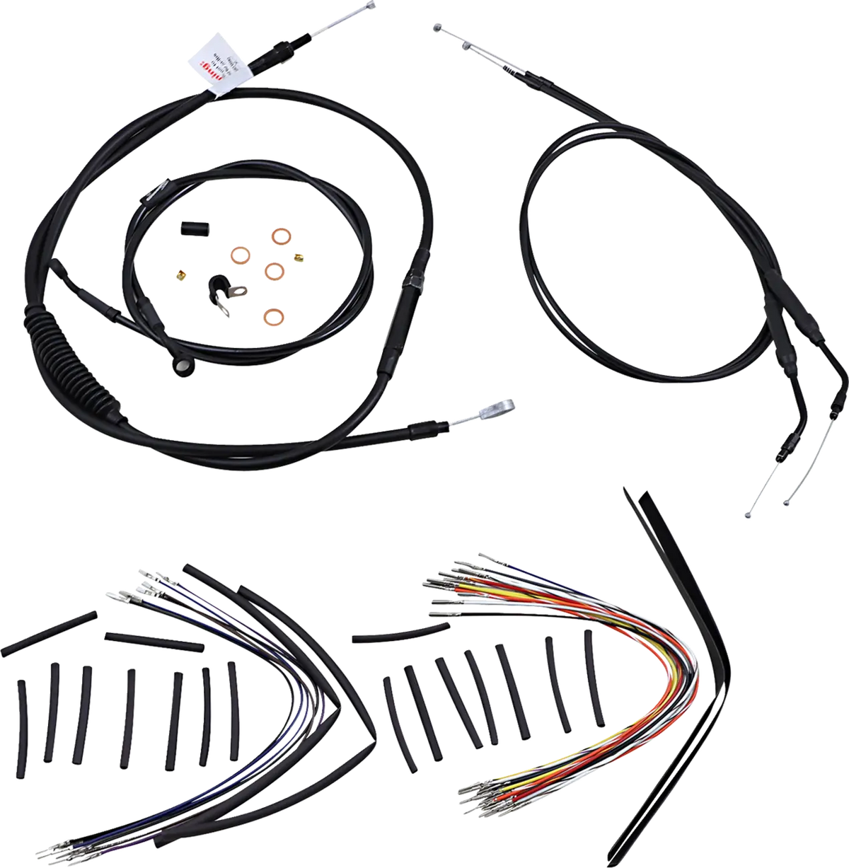 Burly Brand Jail Bar Cable Kit 14" for Harley Davidson XL