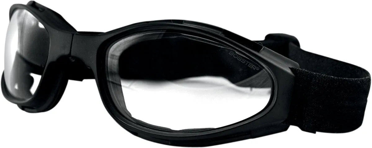 Bobster Crossfire Foldable Goggles Black with Clear Lens