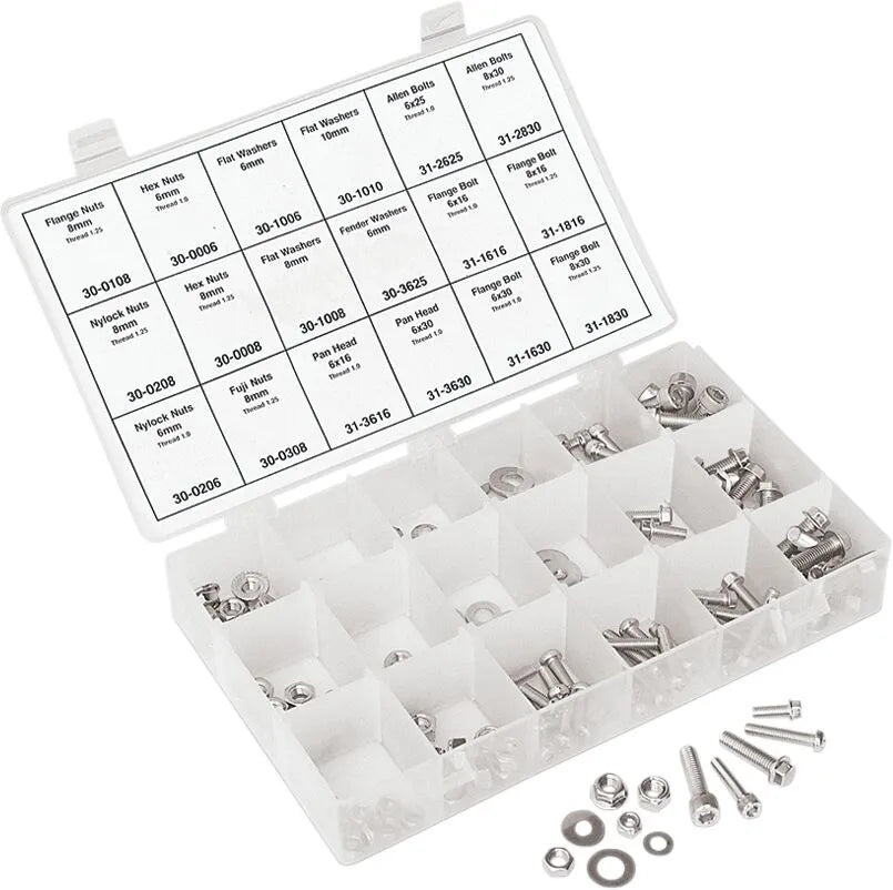 Motion Pro 180 Piece Metric Hardware Kit for Off-Road & Street