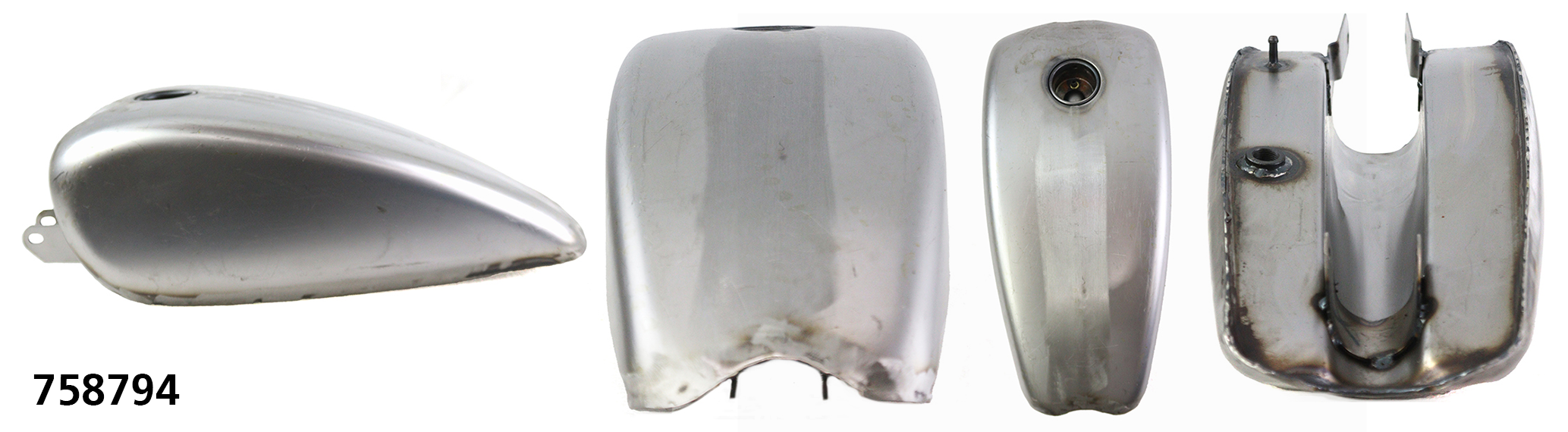 V-Twin Replica XL 2 Gallon Steel Gas Tank Raw – Gas- & Oil Tank