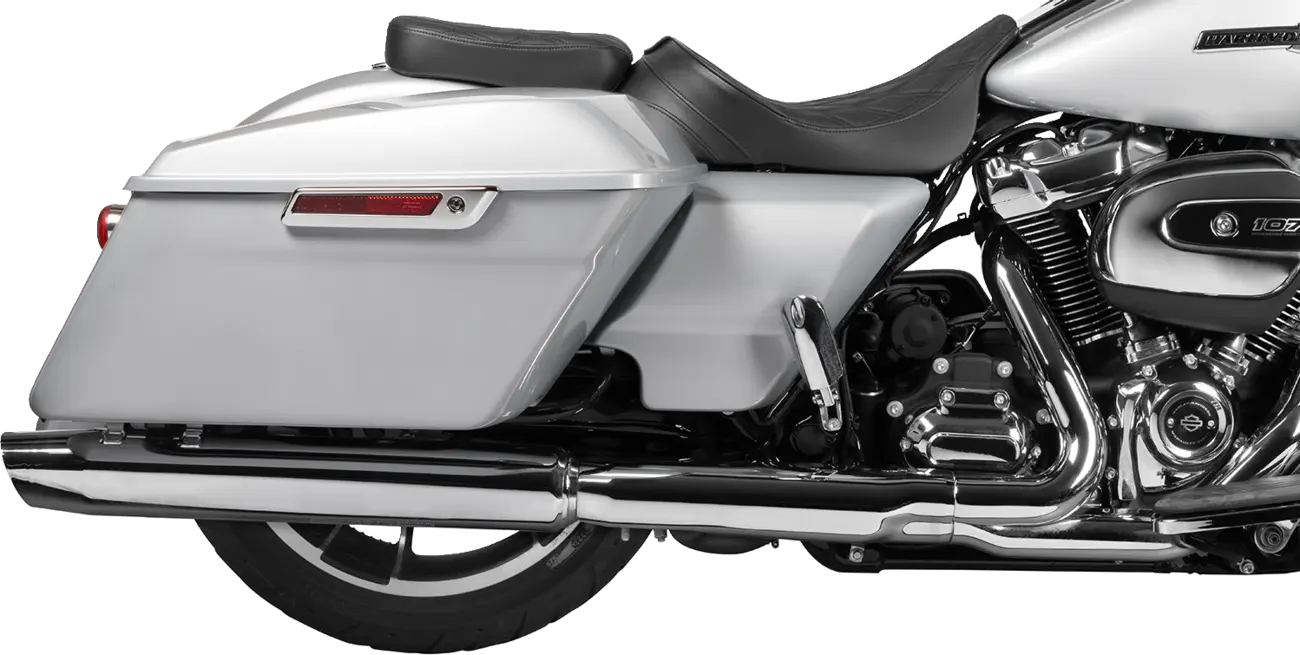 Drag Specialties Rear Solo Seat - Black Vinyl - For Harley Davidson