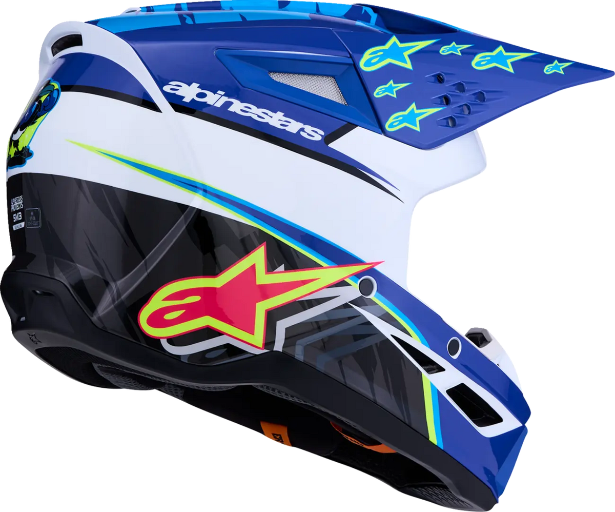 Alpinestars SM3 Falcon Helmet Blue/Black/Pink