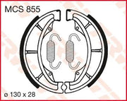 Trw Mcs855 Organiczne Szczęki Hamulcowe - Średnica 130mm - Przód i Tył
