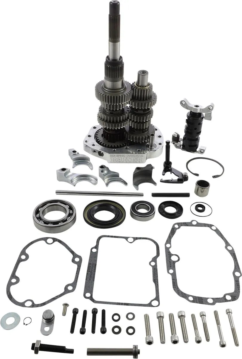 Baker Drivetrain OD6 Gear Set Polished 2.94:1 for HD 1990-1997