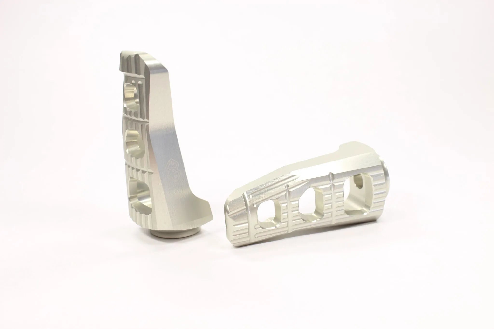 Gilles Tooling Footrest Kit - Silver Aluminum