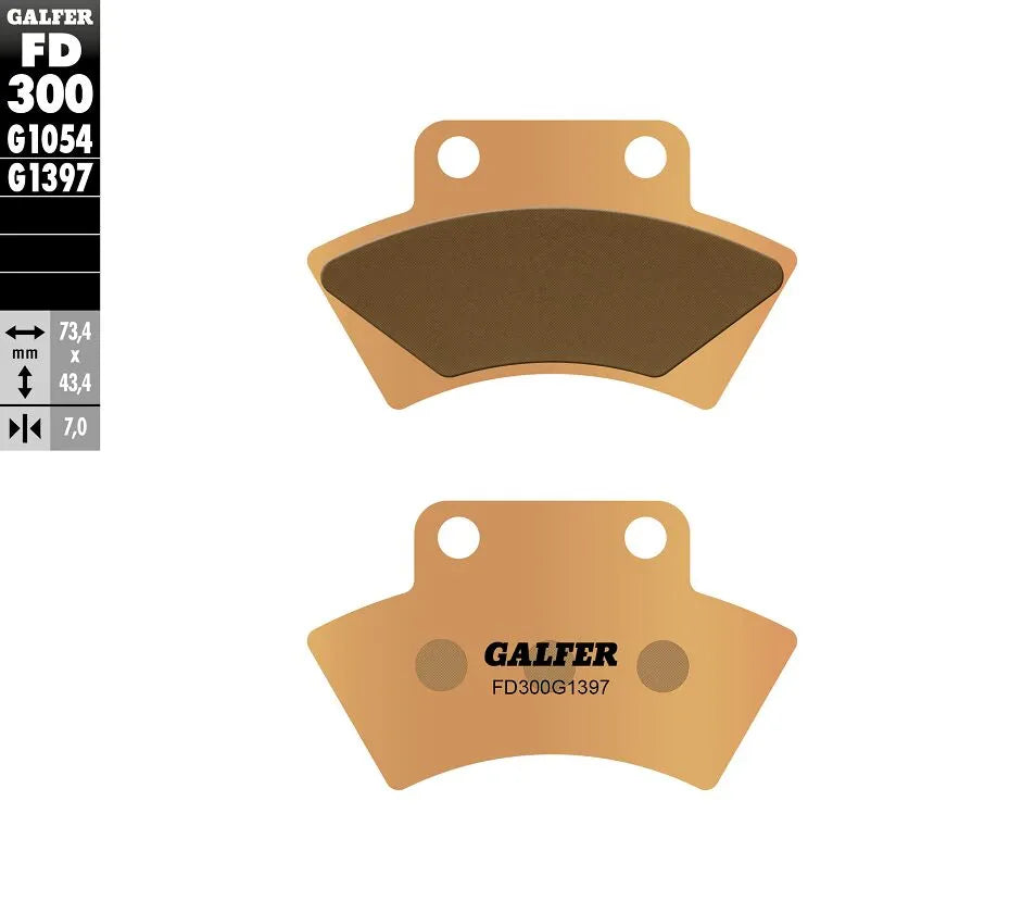 Galfer Hh Sintered Brake Pads For Motorcycle - Rear