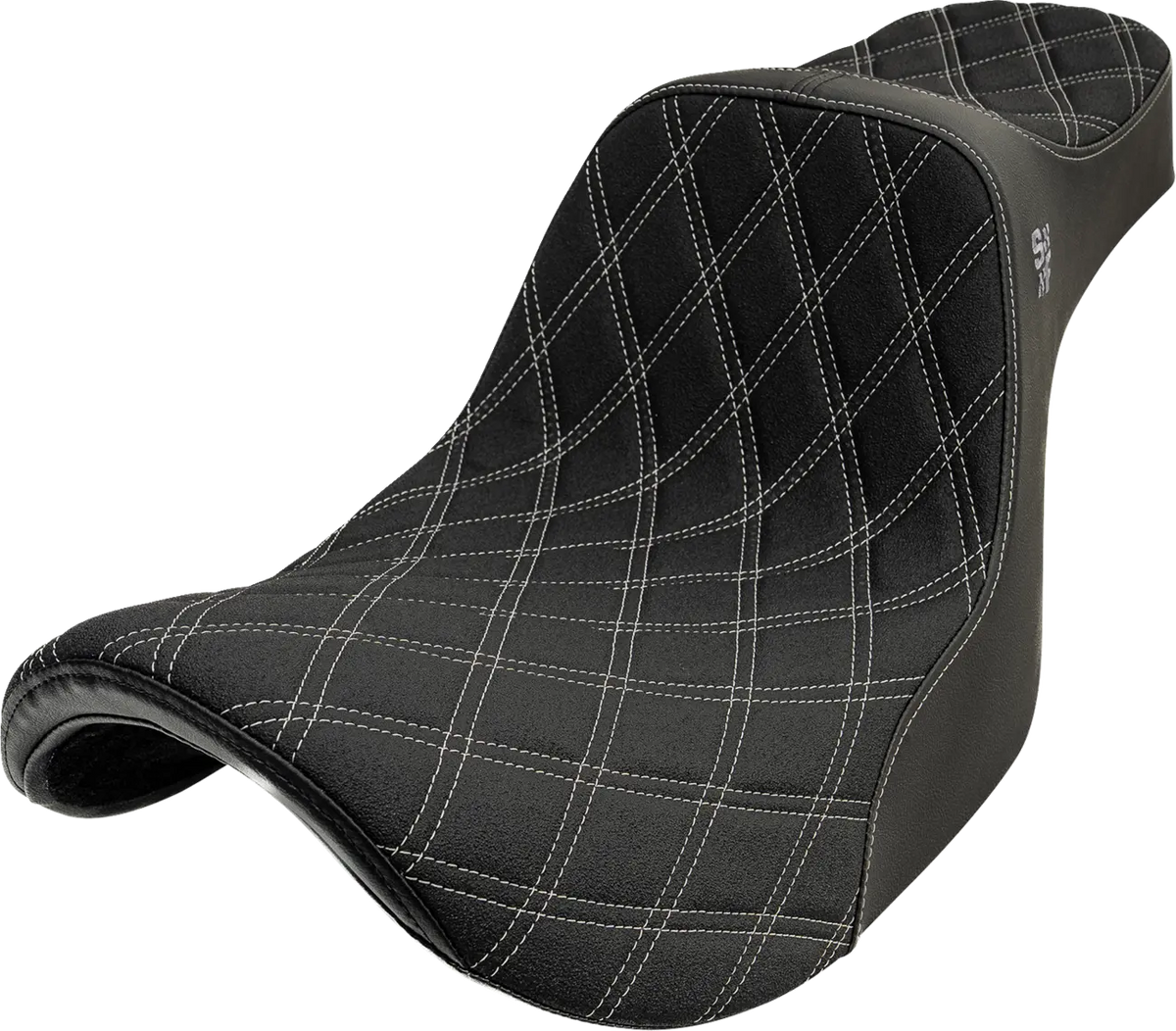 Slyfox High Noon Seat Silver Double Diamond for FXR 1982-1994
