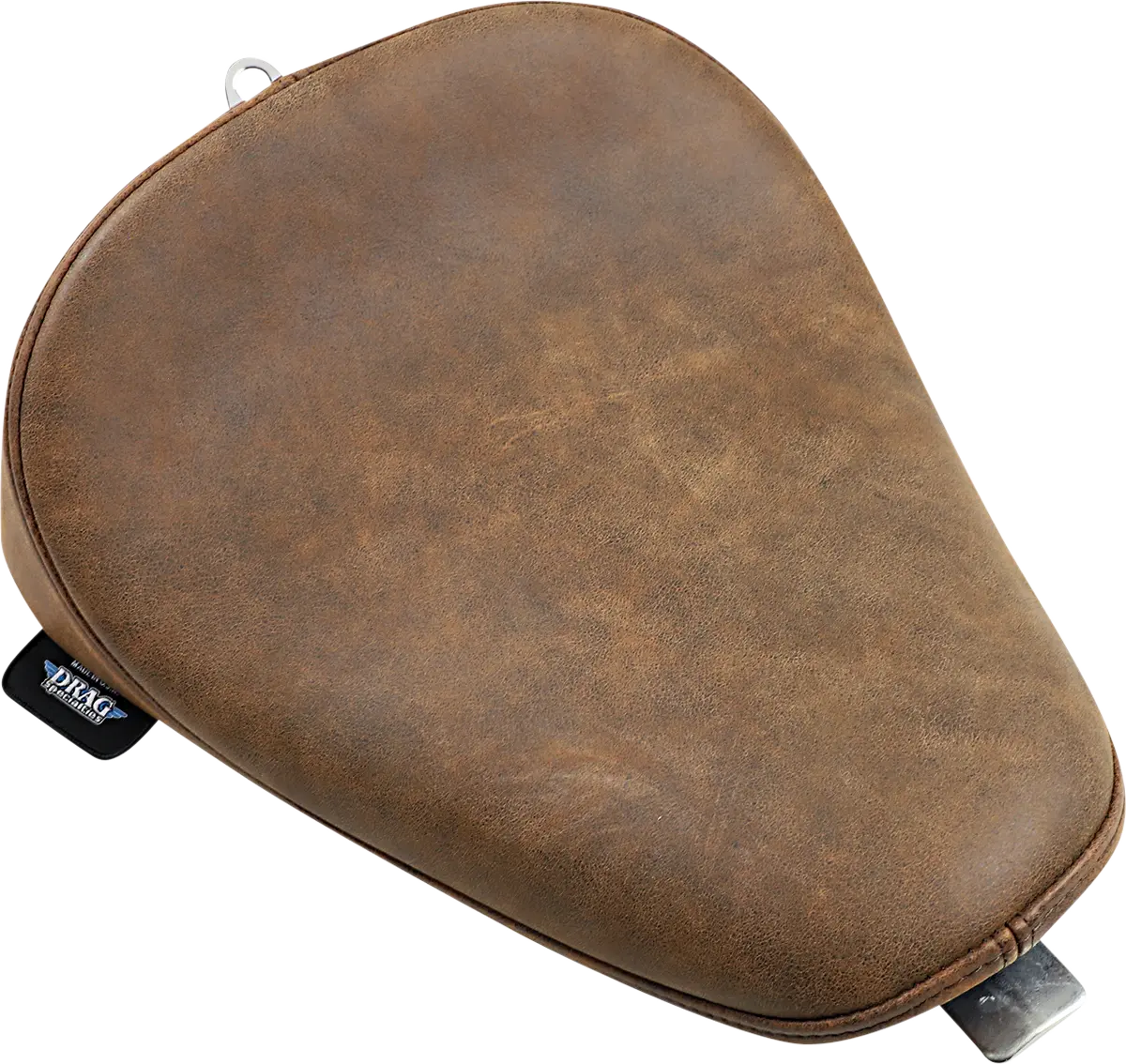Drag Specialties Bobber Solo Seat - Brown Leather - For Harley Davidson