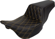 Saddlemen Lattice Stitch Step-up Seat - For Harley Davidson