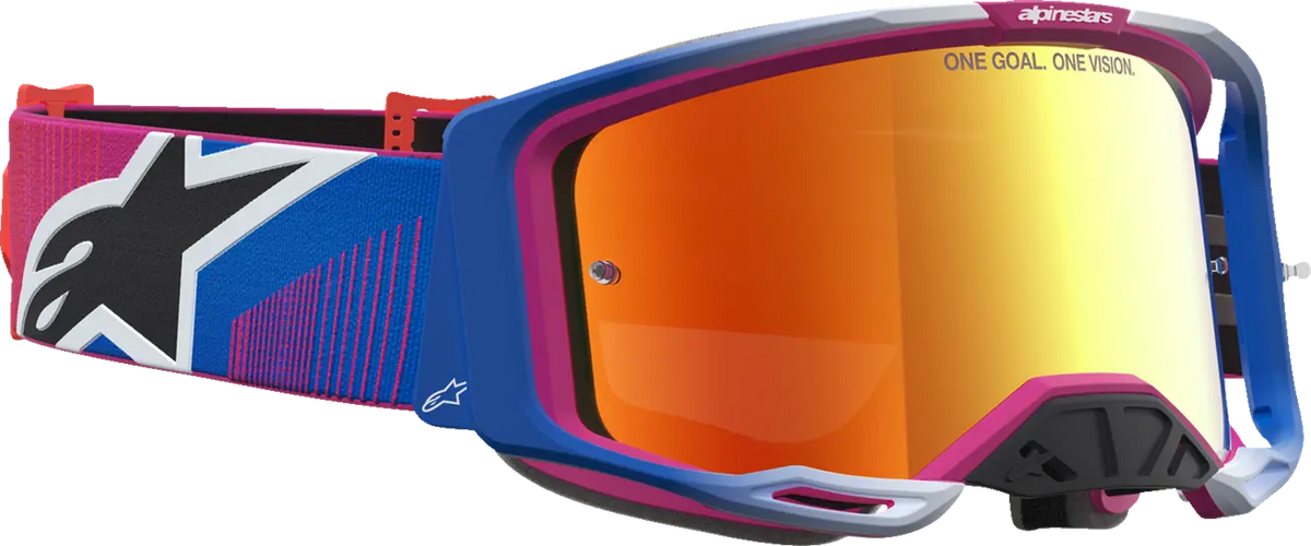Alpinestars Vision 8 Maven Goggle Fire Red Black Mirror-Red