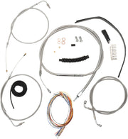 La Choppers Stainless Braided Cable Kit 12-14" Sportster XL 96-03