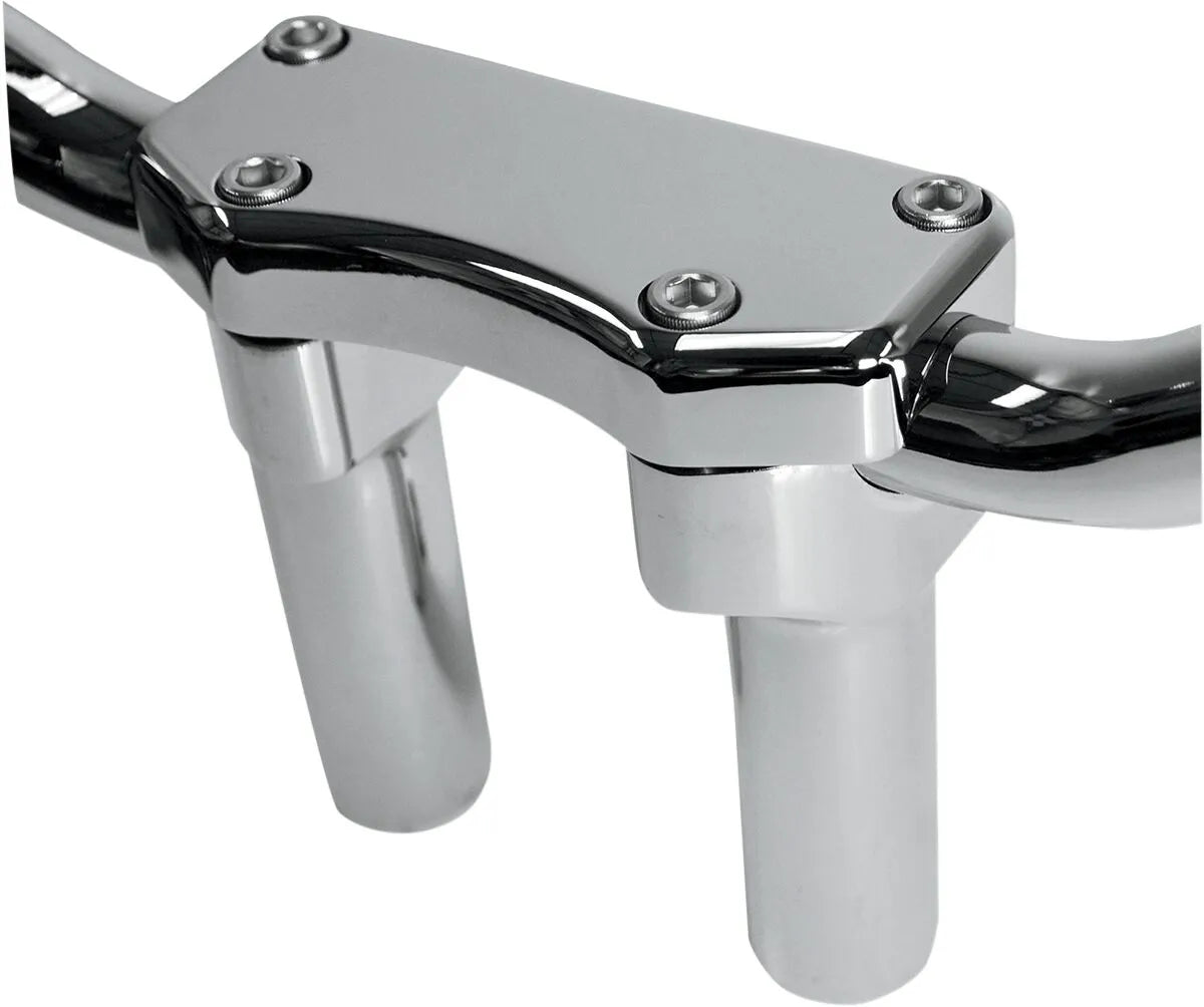 Drag Specialties 4" Chrome Handlebar Riser Kit