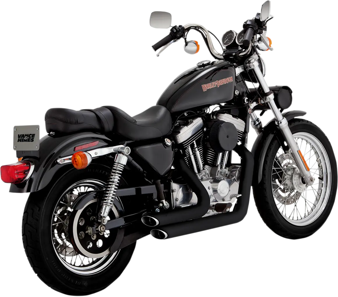 Vance & Hines Shortshots Staggered Układ Wydechowy - Czarny