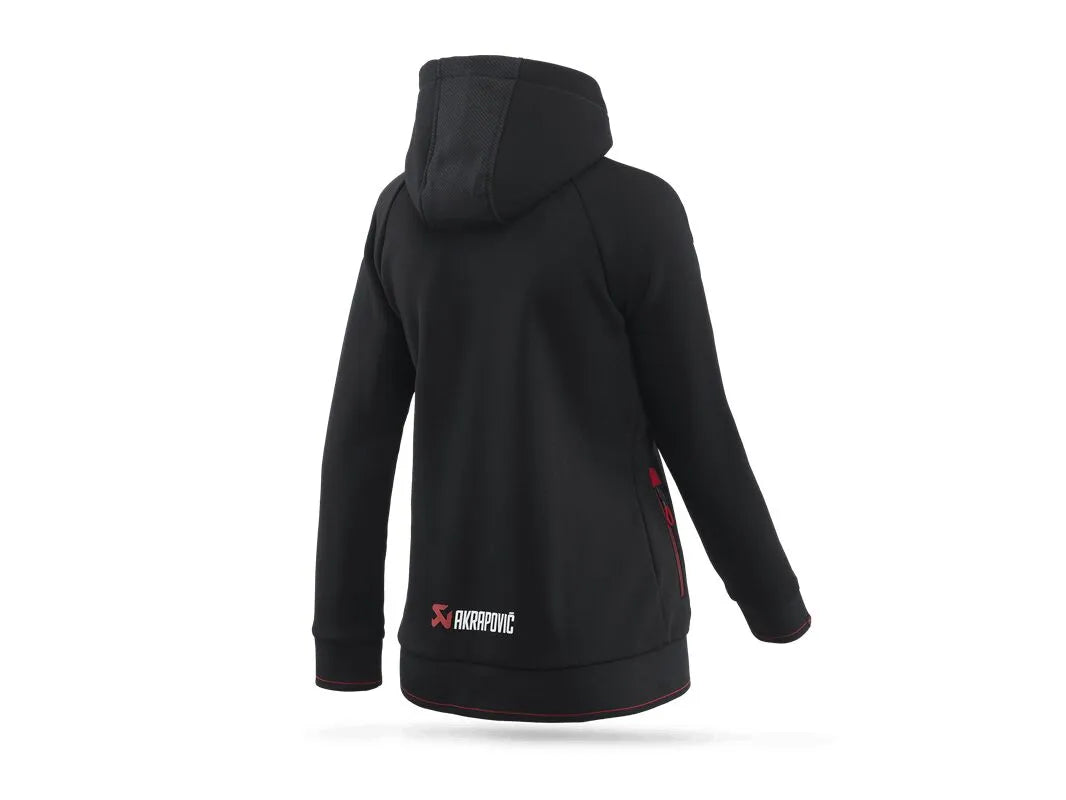 Akrapovic Women's Corpo Full-Zip Hoody Black