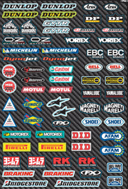 Factory Effex Sponsor Logo Sticker Sheet