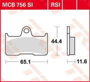 Trw Si Series Spiekane Klocki Hamulcowe Off-road - Tył