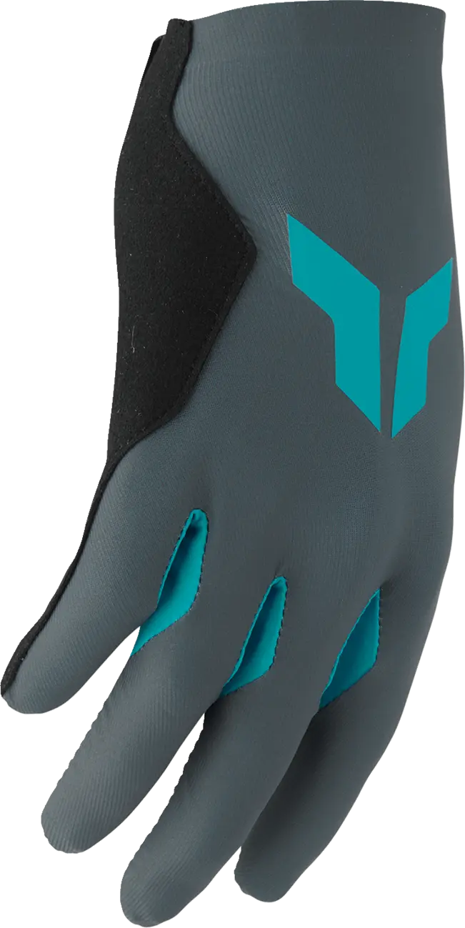 Thor Women's Sportmode Iconic Mx Gloves - Aqua/Black/Gray