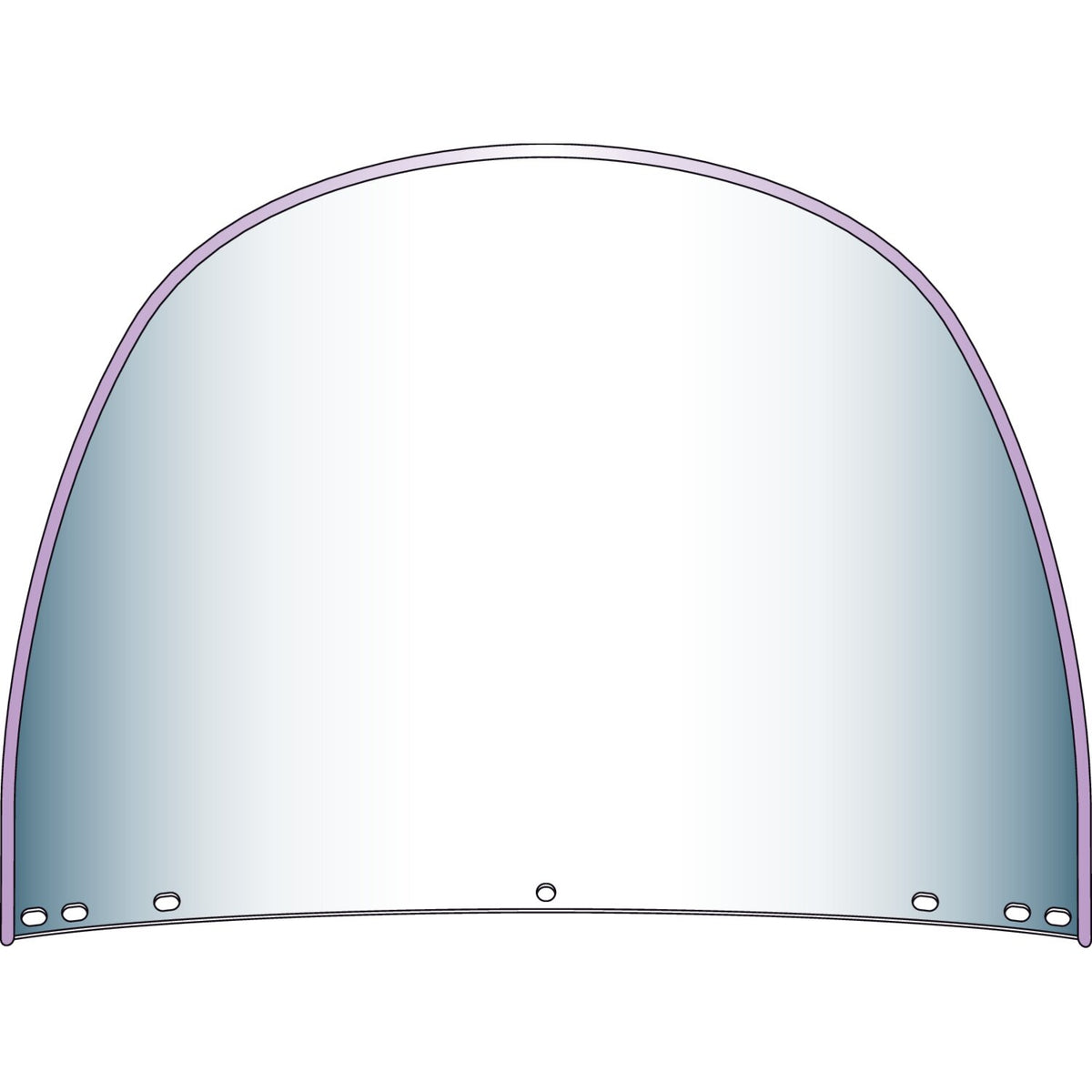 National Cycle Repl - Beaded Heavy Duty™ Windshield - Top window