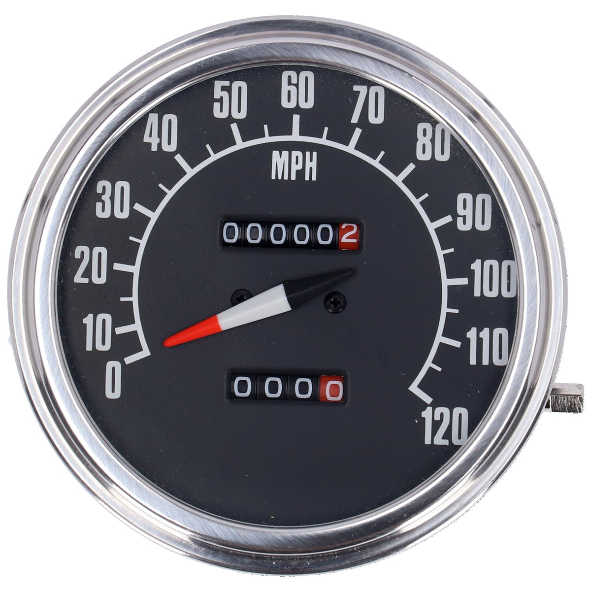 MCS FL speedometer '74-84 face' black - 1:1 mph