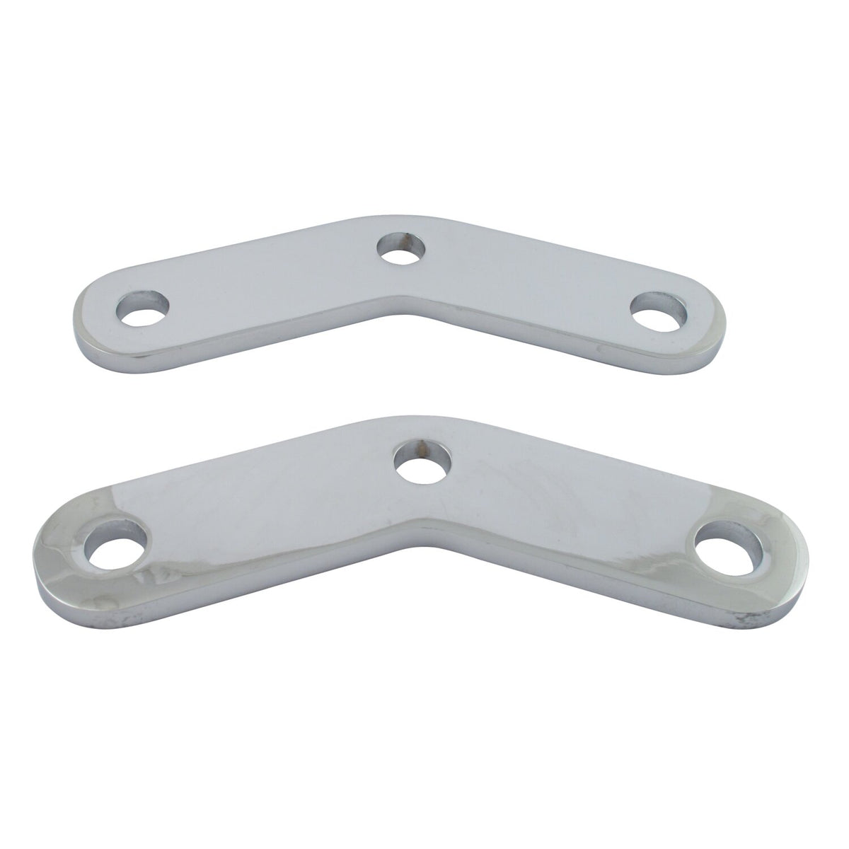 MCS Softail passenger peg riser brackets - Chrome