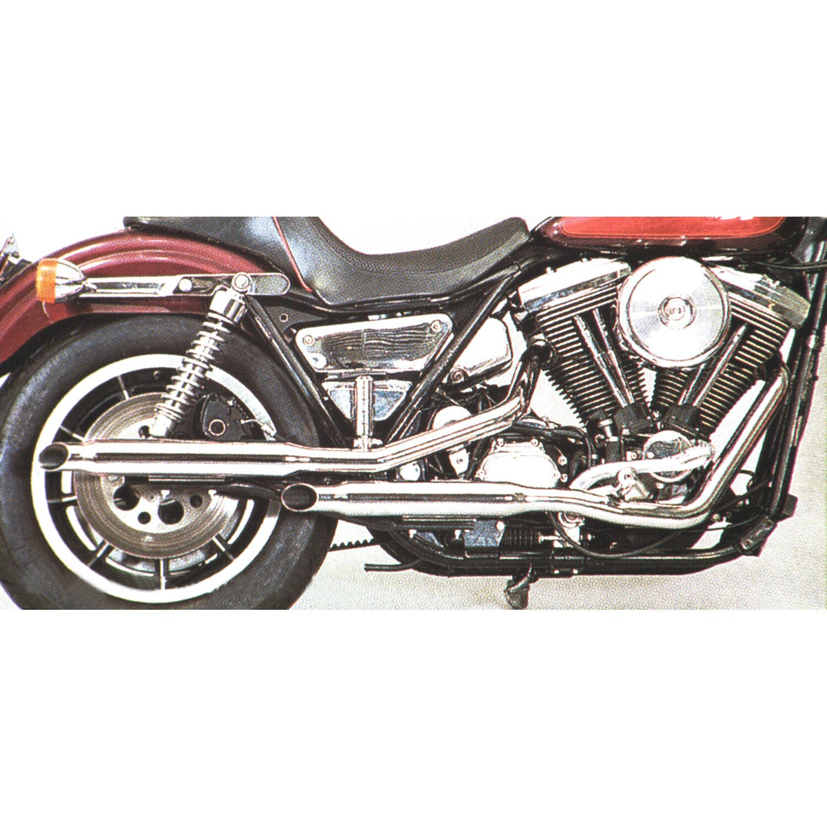 Paughco Shorty exhaust Goose cut (38") - Chrome