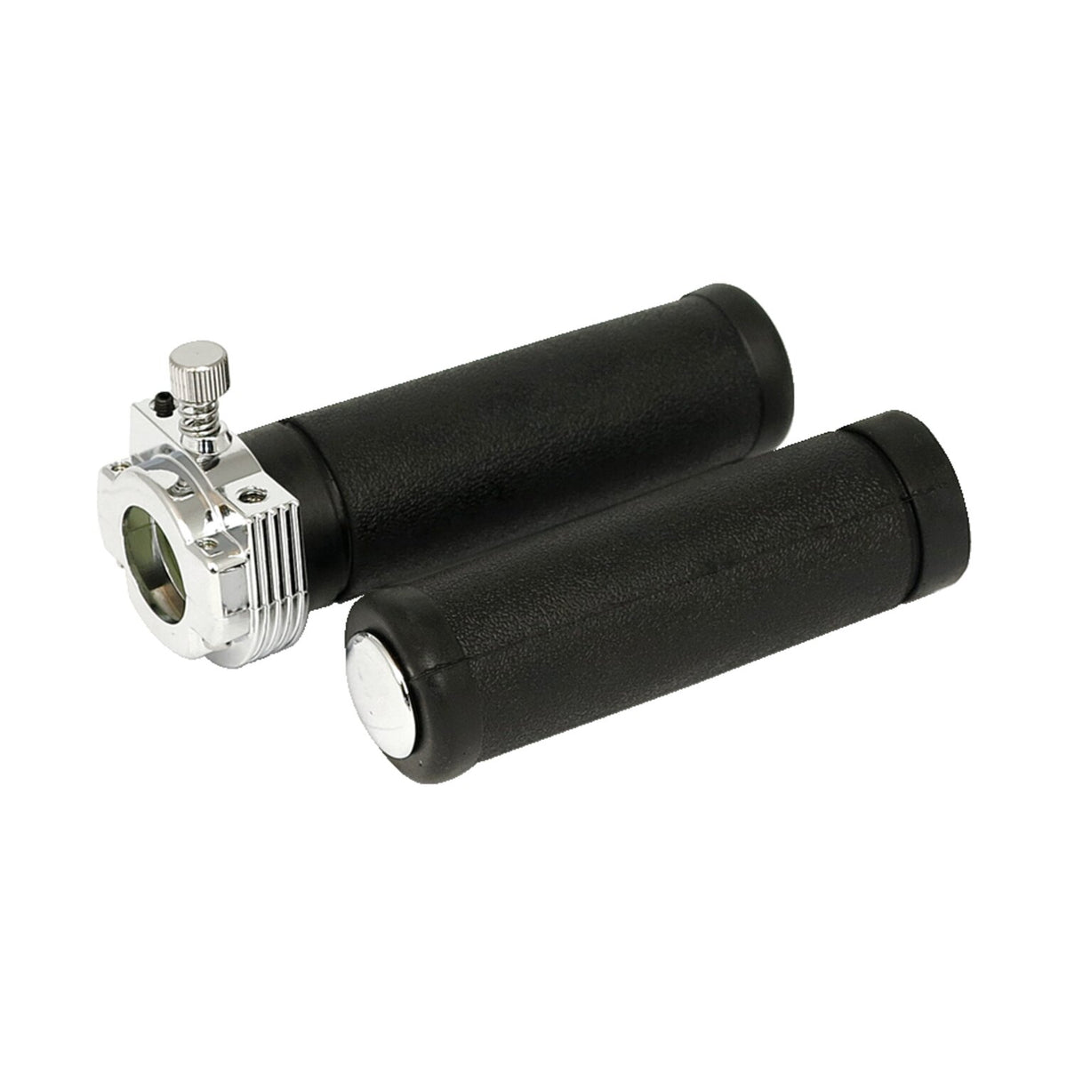 MCS OEM style throttle assembly with grips single cable - Chrome