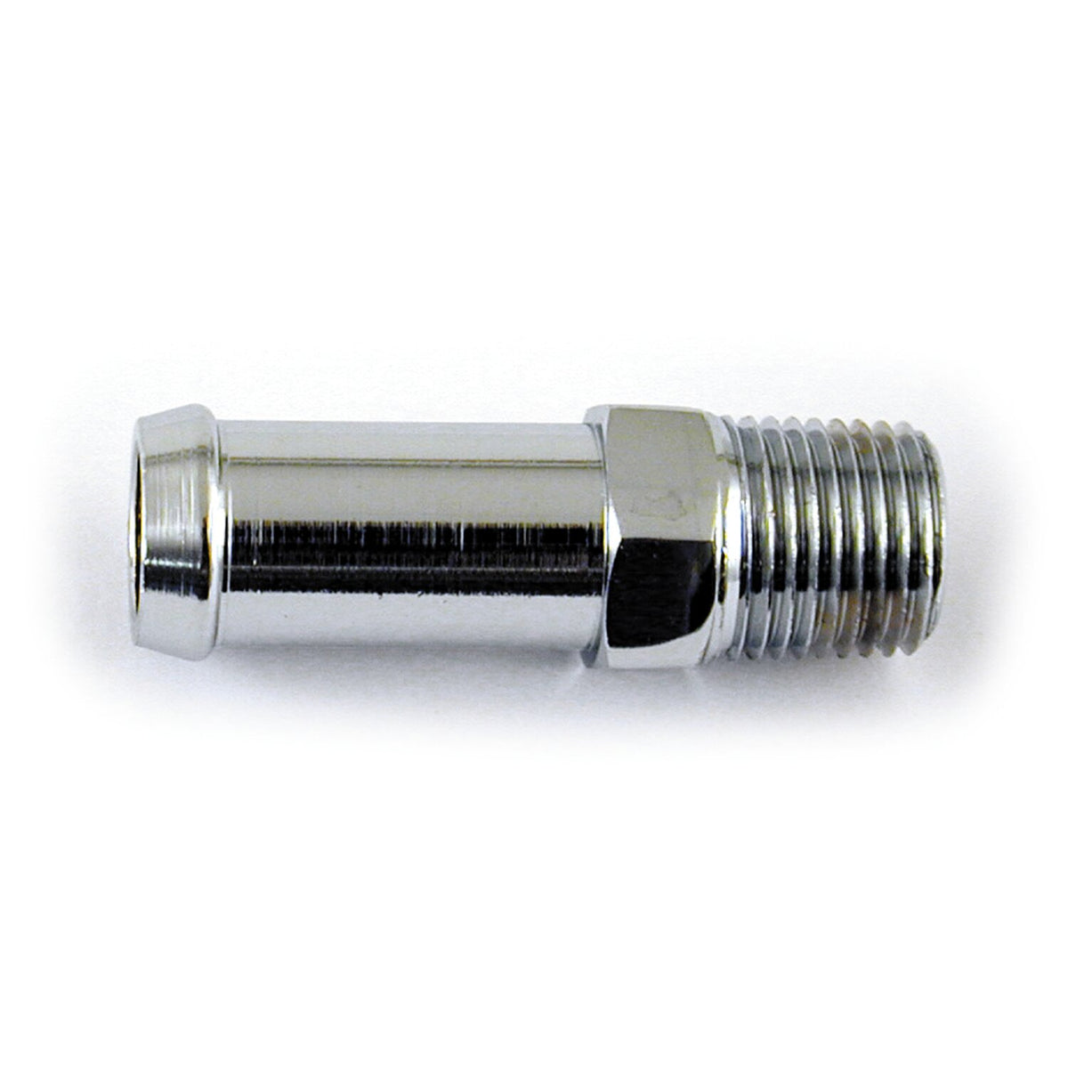 MCS Oil line fitting straight - Chrome