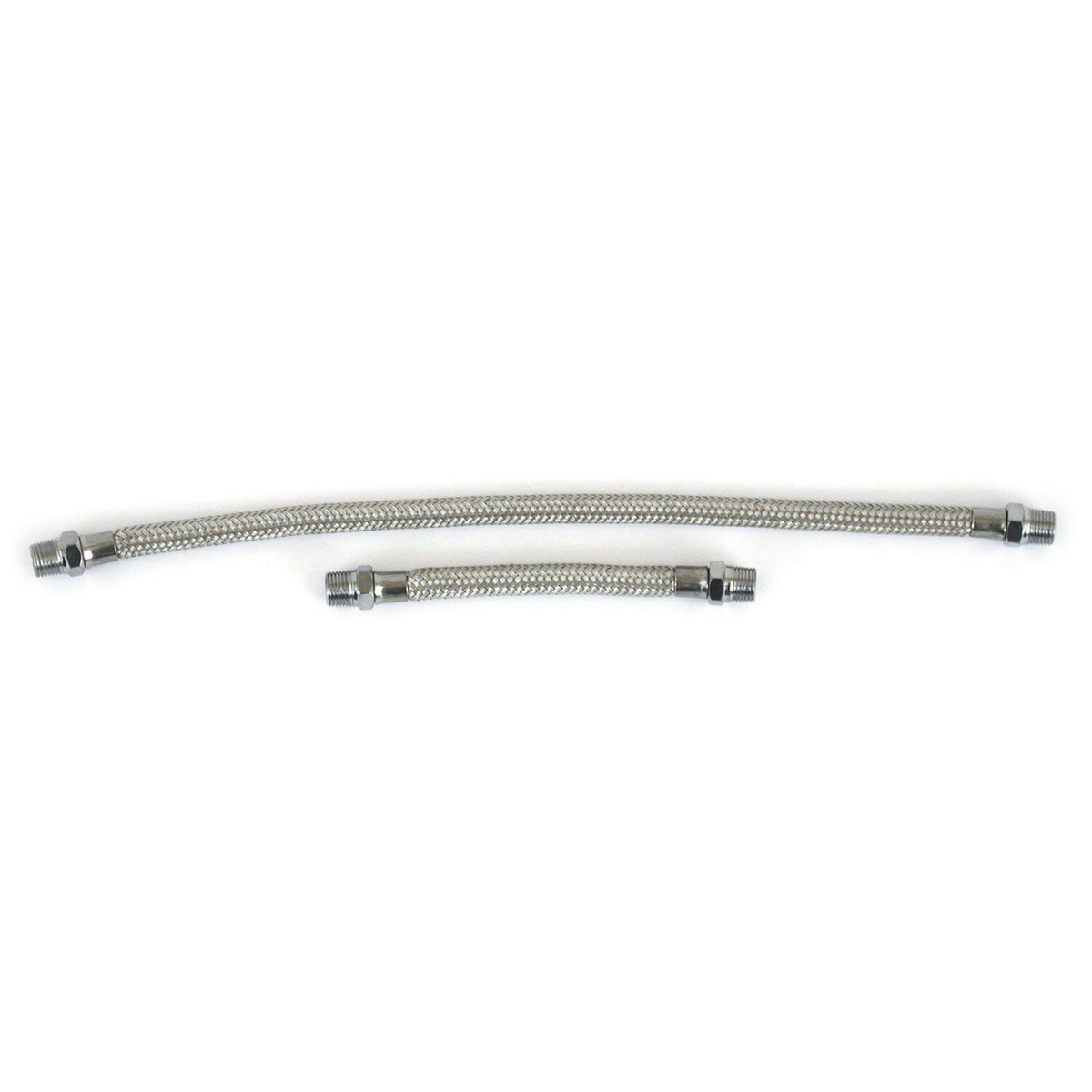 MCS Shovel rocker box oil line kit - braided stainless