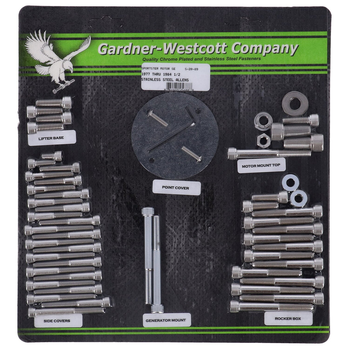 Gardner-Westcott Motor screw set ss allen