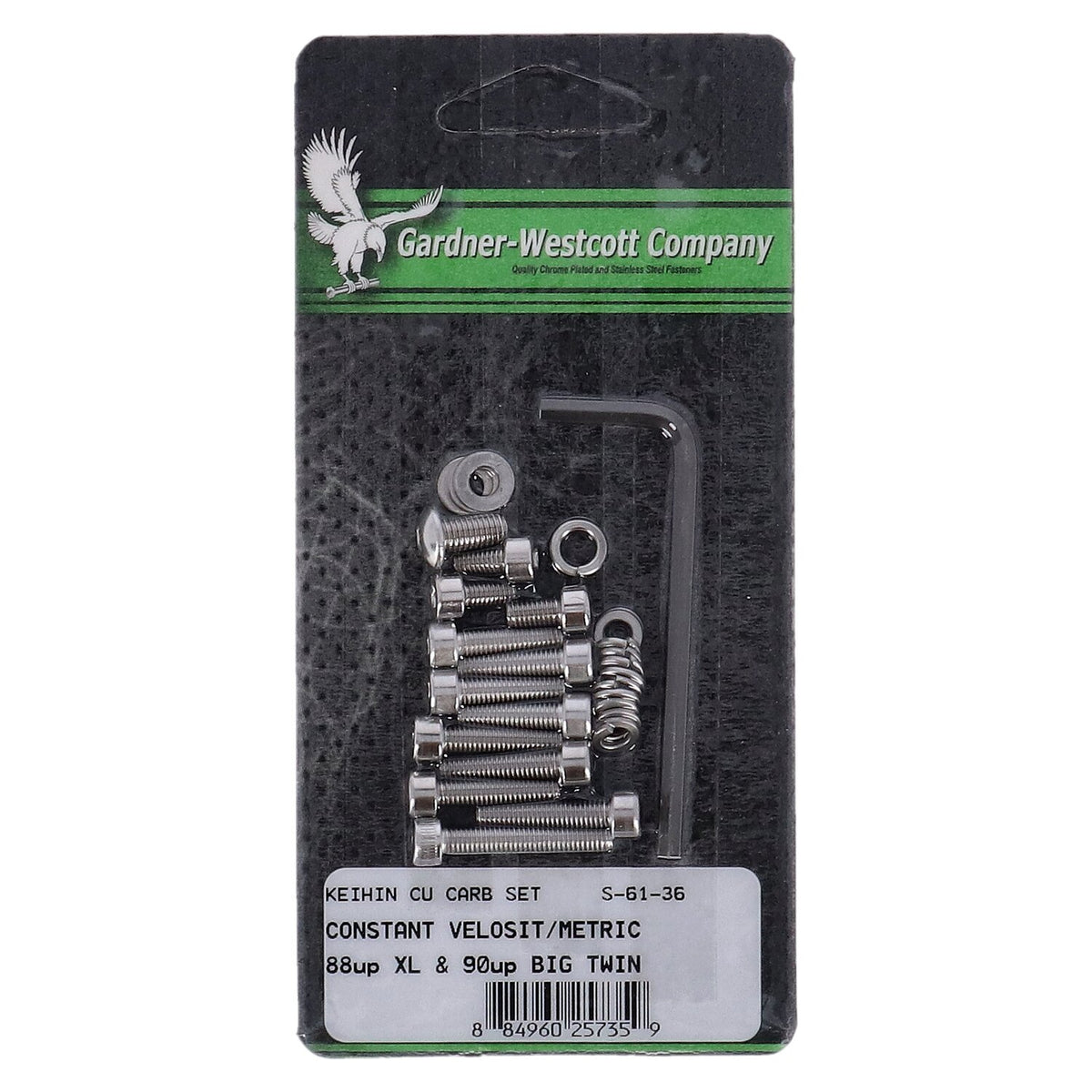 Gardner-Westcott Keihin CV floatbowl mount kit - Stainless allen