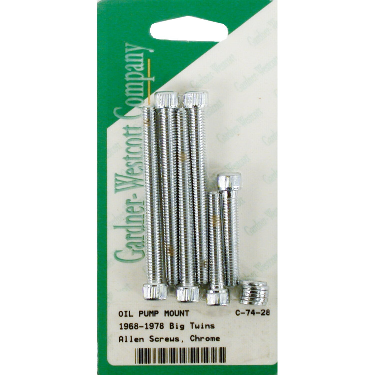 Gardner-Westcott Oil pump mount kit allen chrome