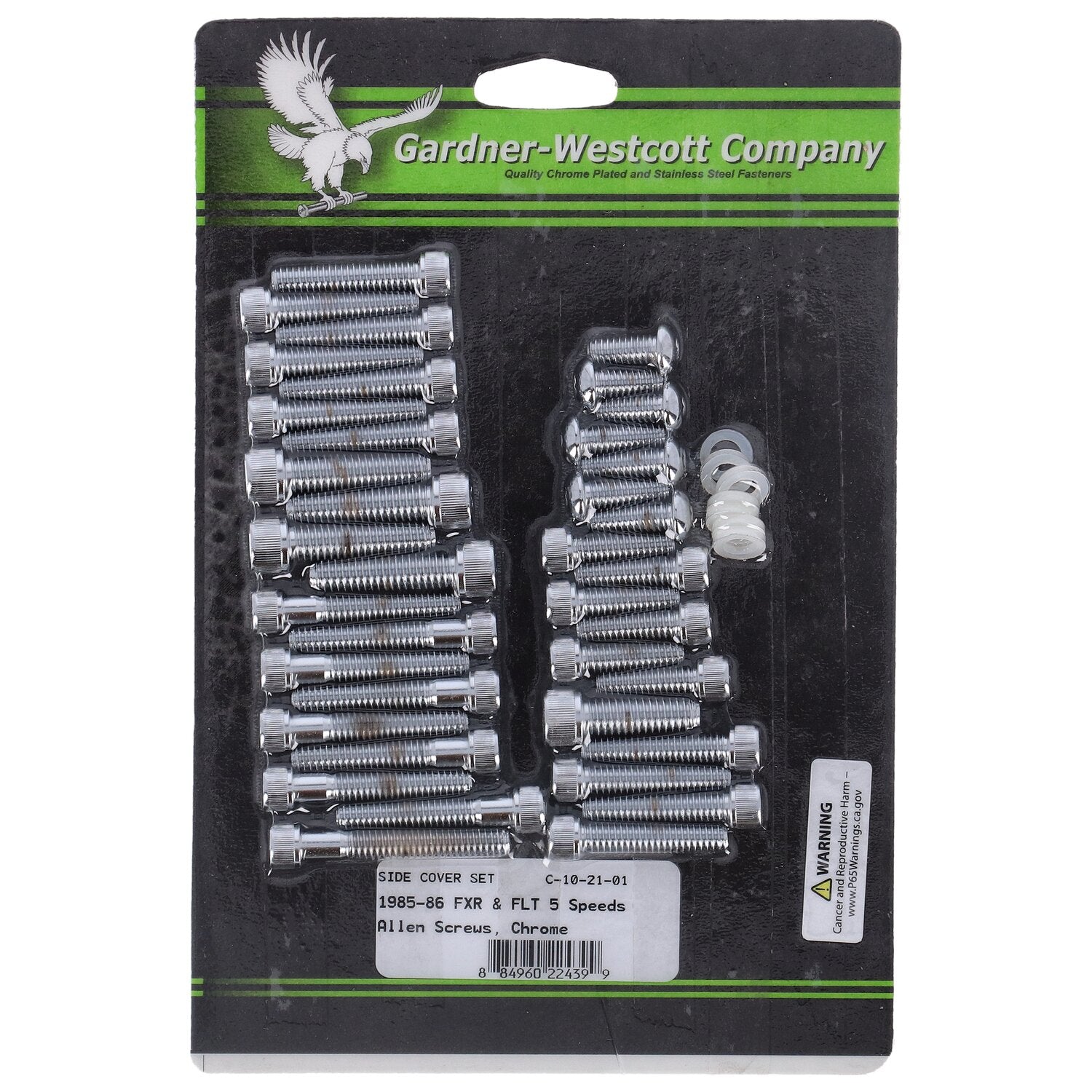 Gardner-Westcott Big Twin side cover mount kit chrome allen
