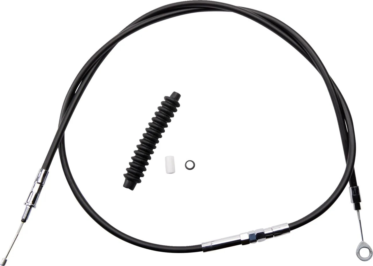Drag Specialties High-efficiency Black Vinyl Clutch Cable