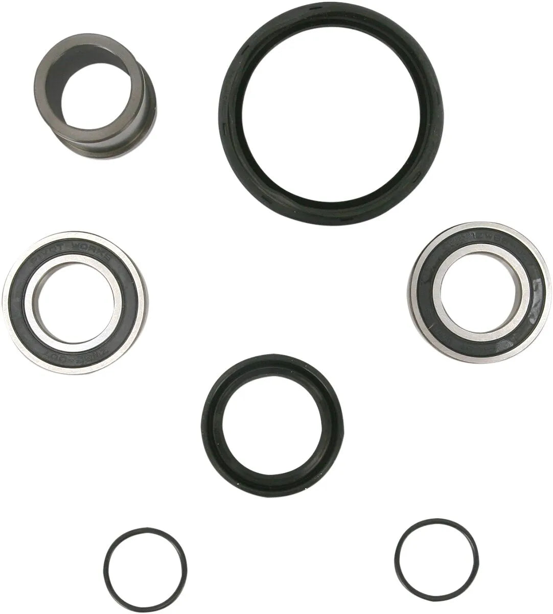 PIVOT WORKS Watertight Front Wheel Bearing Kit with Collar