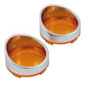 MCS Turn signal lens set with visor - Amber lens