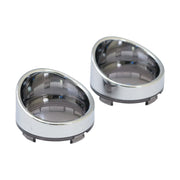 MCS Turn signal lens set with visor - Light smoke lens