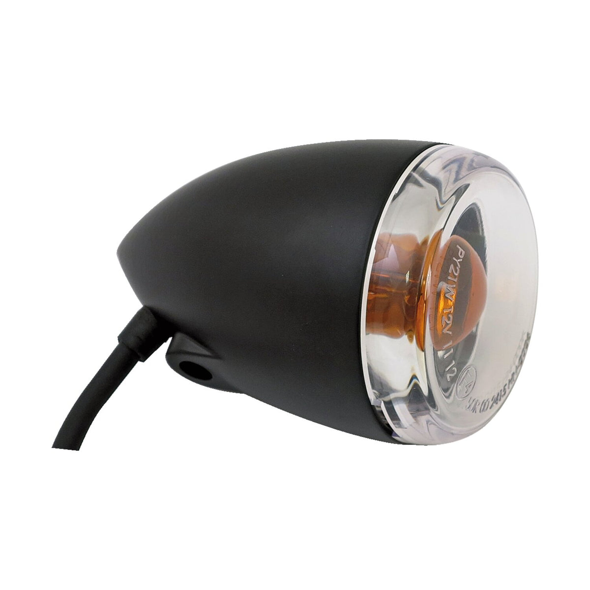MCS Late-style turn signal assembly - Front - Matte black