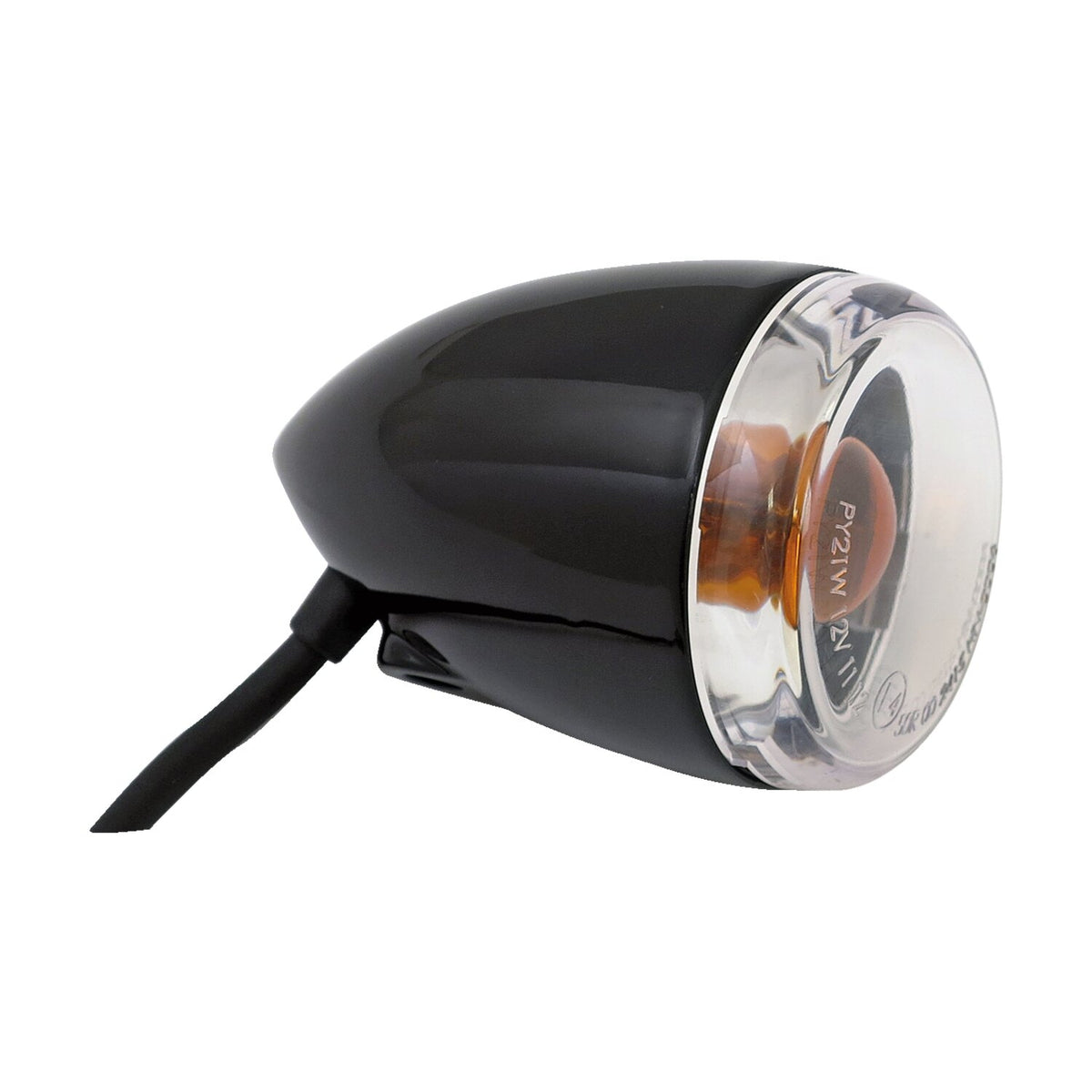 MCS Late-style turn signal assembly - Front - Gloss black