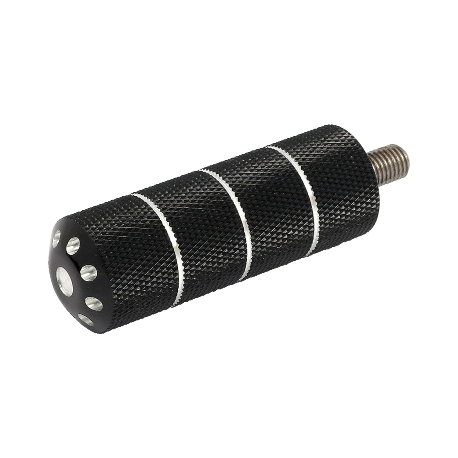 MCS Bomber shift/brake peg set - knurled - Black cm