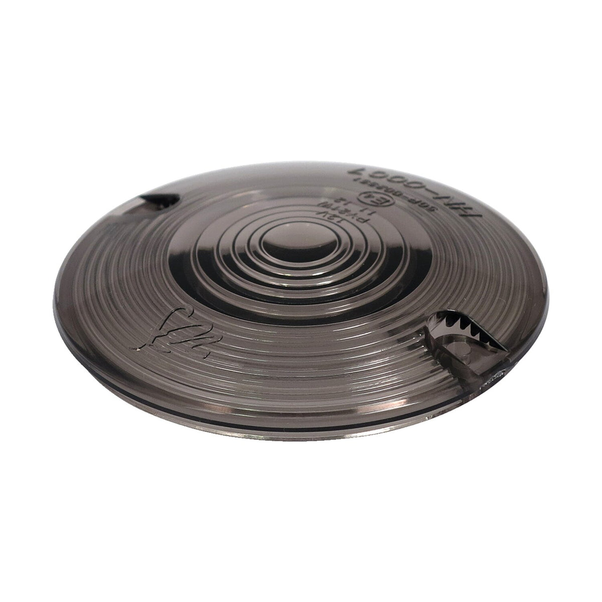 MCS Replacement turn signal lens - flat lens - Smoke