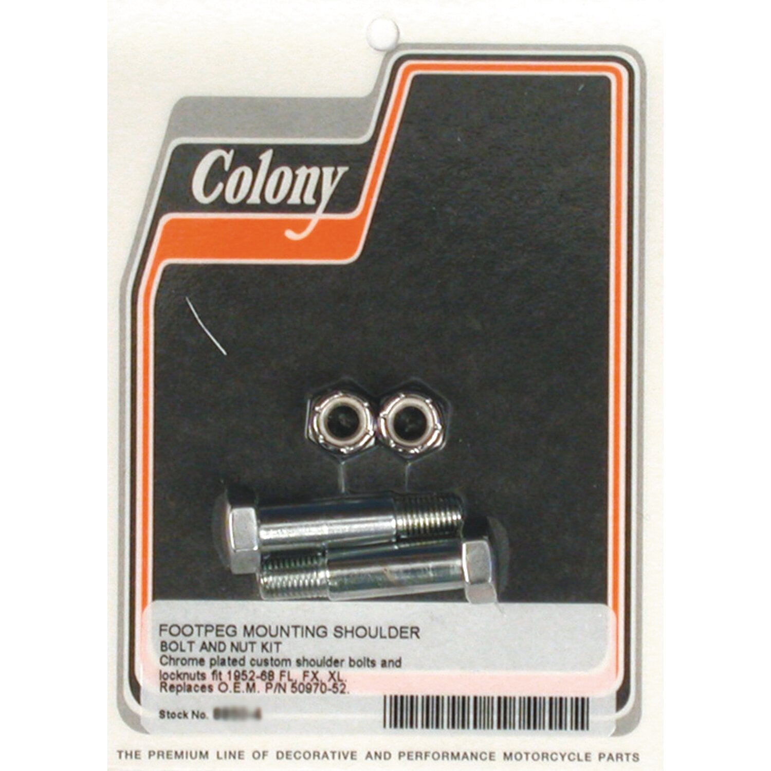 Colony foot peg mount kit - Chrome