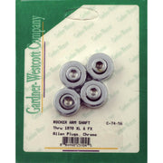 Gardner-Westcott rocker shaft plug set - Custom allen style - Chrome