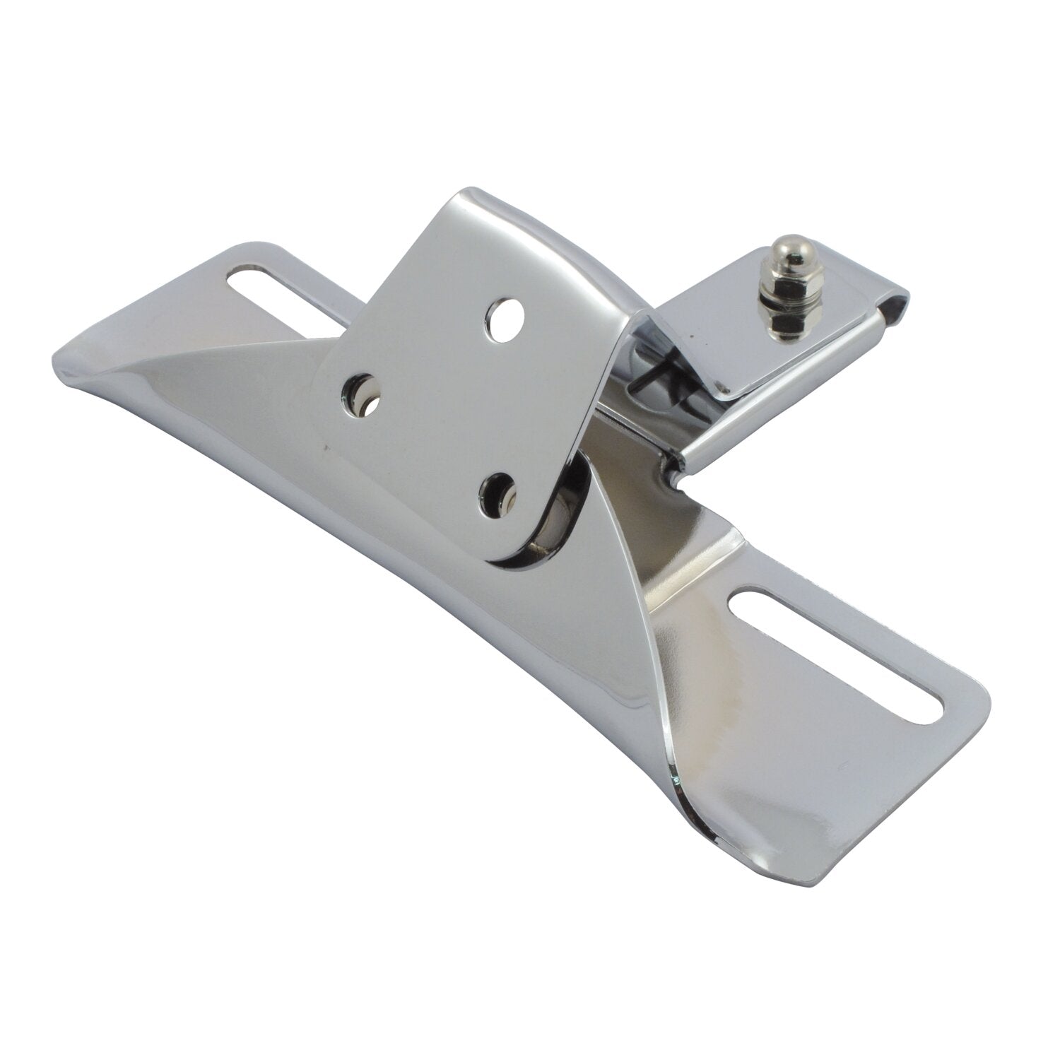 MCS License plate bracket OEM style 3-hole - Chrome