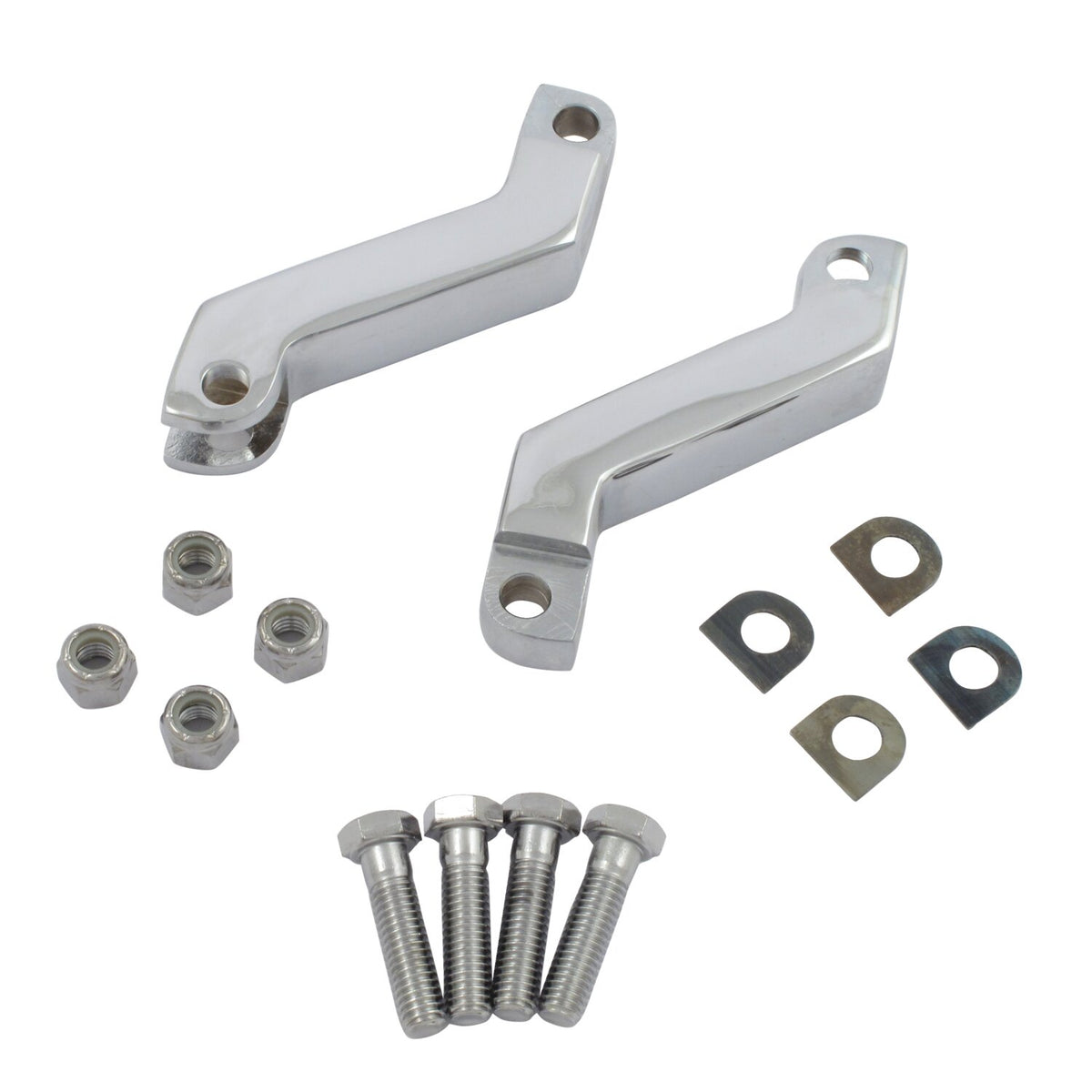 MCS Foot peg extender set - Chrome