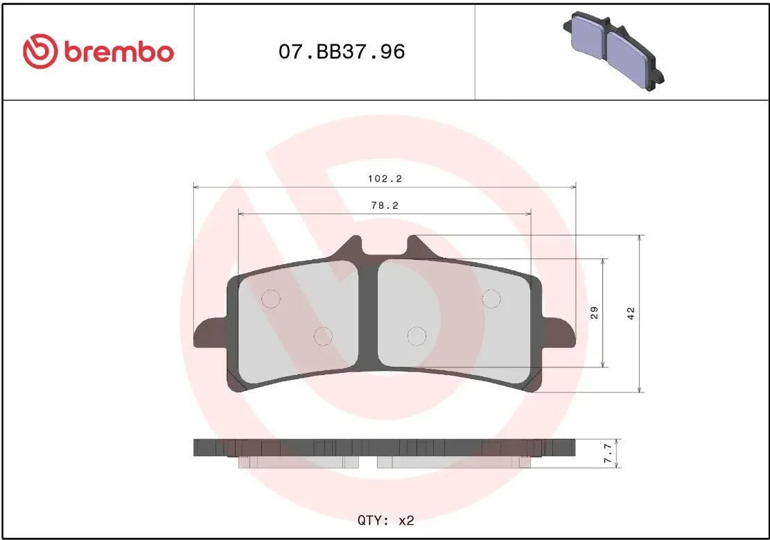 Klocki hamulcowe Brembo Genuine Sinter Prime Line