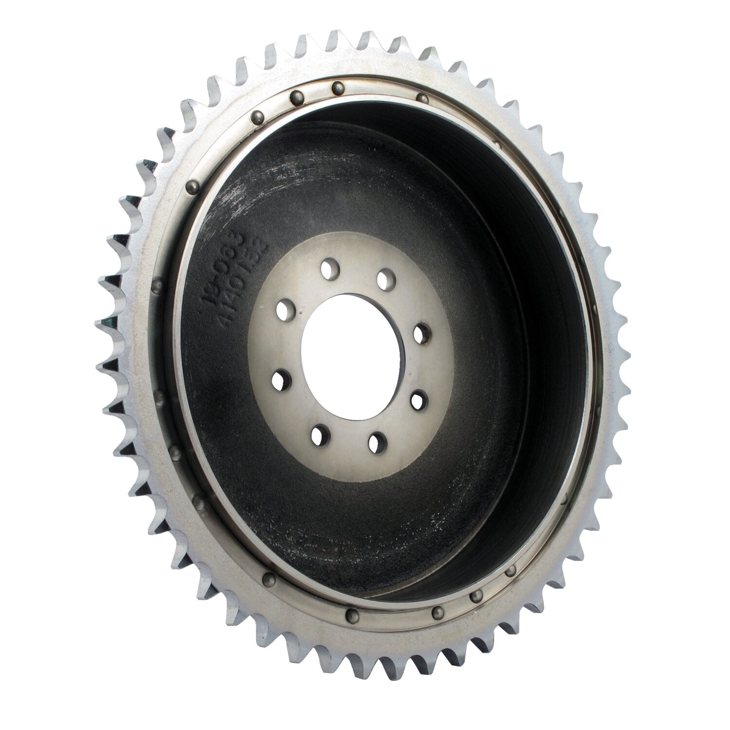 MCS Sportster rear brake drum & sprocket - Chrome
