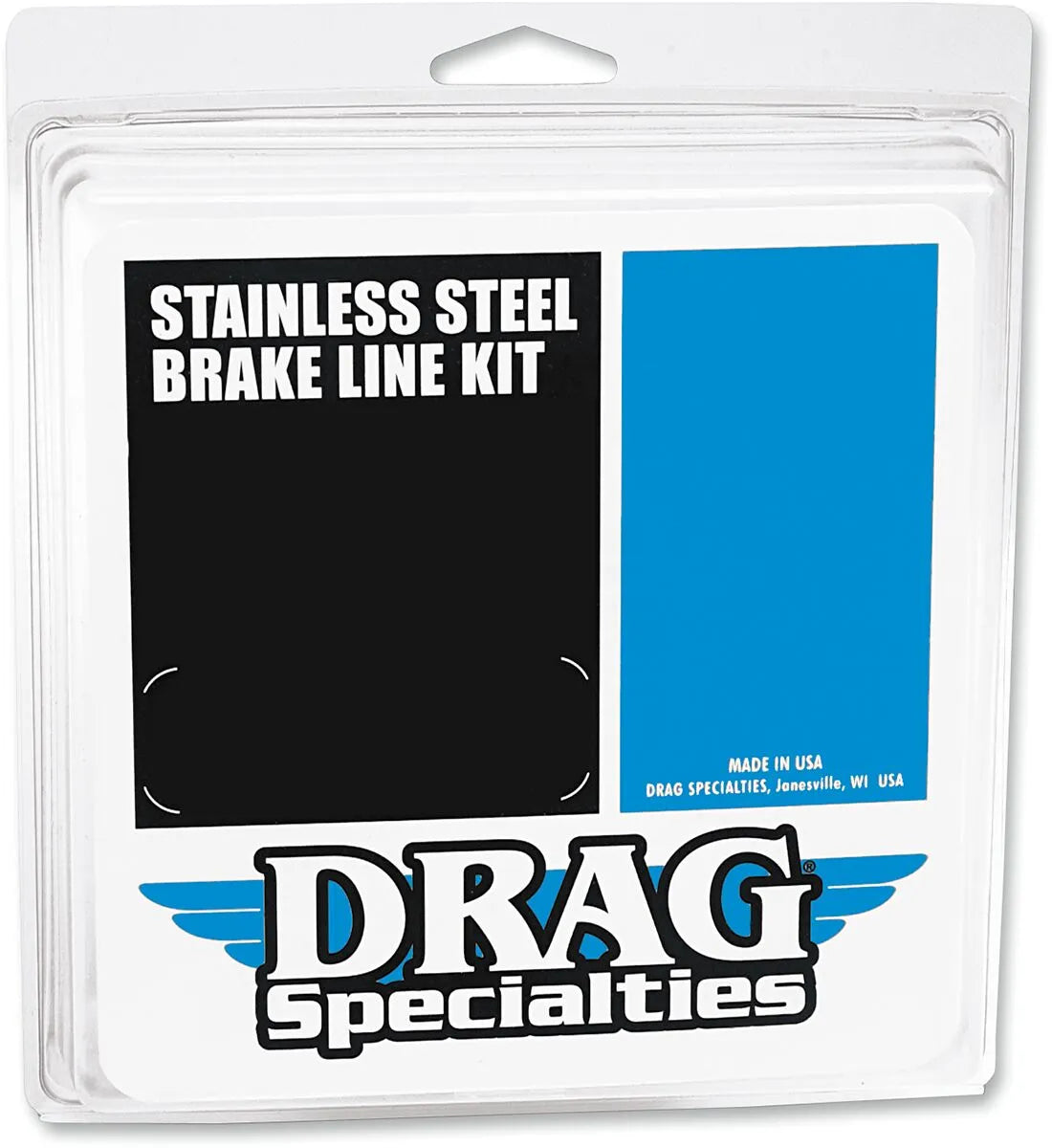 Uniwersalny przewód hamulcowy Drag Specialties 10" ze stali nierdzewnej